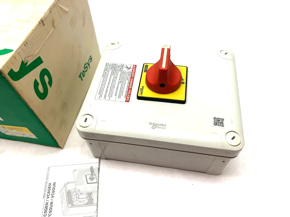 Schneider Electric VC3GUN закрытый аварийный переключатель IP55 480/600 В 941319 - Изображение 4 из 4