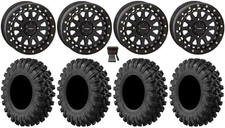 System 3 SB-6 15" Wheels Bk (6+1) 37" MotoRavage XL Tires Polaris Ranger XP 9/1K