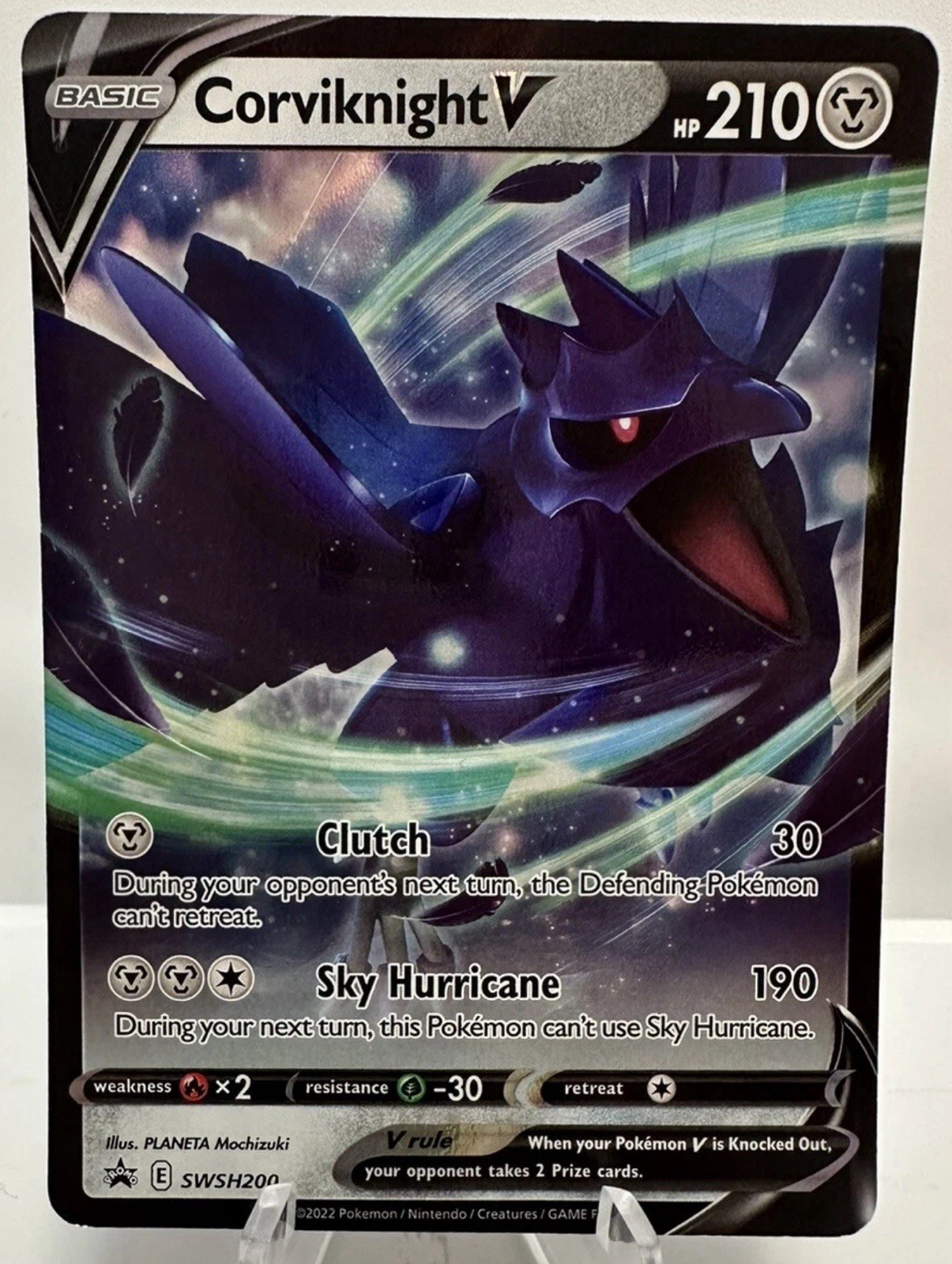 Corviknight V SWSH200 ULTRA RARE HOLO Black Star Promo Pokemon TCG Card