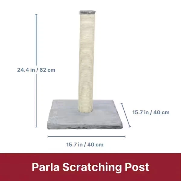24 in. Cat Scratching Post with Sisal Rope, Dark Gray - Image 3 of 4