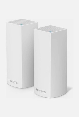 Linksys VELOP AC2200 Tri-Band Mesh Wi-Fi System 2-pack Router (WHW03 V2) - White