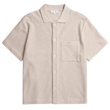 Norse Projects Gustav Crochet Jersey Shirt Oatmeal
