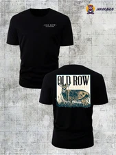 Deer Hunting Tee – Old Row Outdoors Graphic Buck Camo Rustic Vintage Shirt