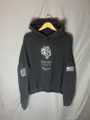 Rare 117 of 1000 Darc Sport Limited Black Workout Gym Wolves Hoodie Large
