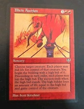 Illicit Auction Mirage MTG Regular Lightly Played 