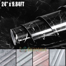 10FT Self Adhesive Marble Wallpaper Peel Stick Contact Paper Kitchen Countertop