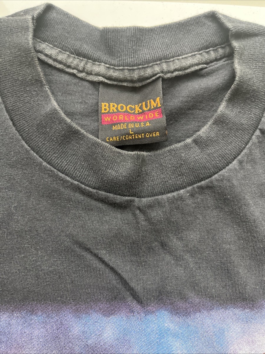 PINK FLOYD BROCKUM WORLDWIDE MADE USA MUSIC ROCK TOUR MENs ADULT T