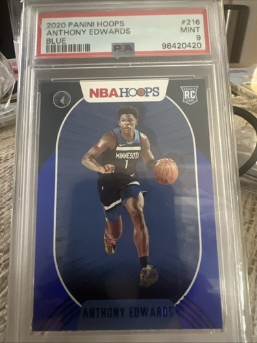 2020-21 Panini NBA Hoops - Anthony Edwards #216 Blue (RC)