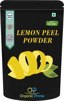 Organic Prime Lemon Peel Powder for Skin Hair, 100% Organic.
