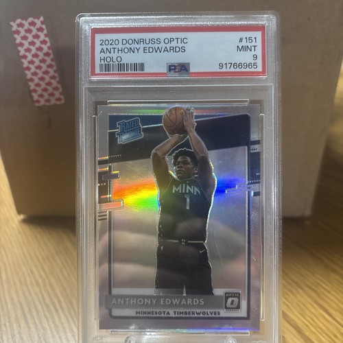 2020 Donruss Optic Anthony Edwards Holo PSA 9 Mint