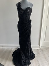 Sherri Hill Prom Dresses Size 0 Black Style 57087