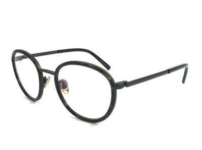 Tom Davies Eyeglasses Frames TD741 Col. 2207 Matte and Polished Black 47-19-140
