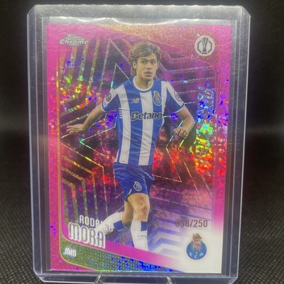 2025-26 Topps Chrome UEFA CC #83 Rodrigo Mora Pink Mini-Diamonds #/250