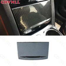 Marco de caja de almacenamiento de engranajes de consola de acero de fibra de carbono para Ford Escape Kuga 2020-2024