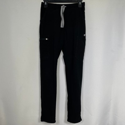FIGS Technical Collection Drawstring Black Scrub Jogger Pants Men's XXS