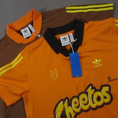 Adidas x Cheetos Bad Bunny Polo Shirt Mens M Medium Athletic Performance Hot NWT