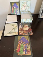 Christmas Card Lot of 10 Cards Some W/ Envelopes Holiday Crafts Ephemera Decor