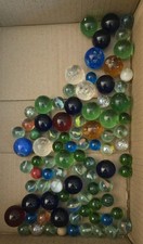 Vintage Marbles Lot Of 80 Shooters And Peewees