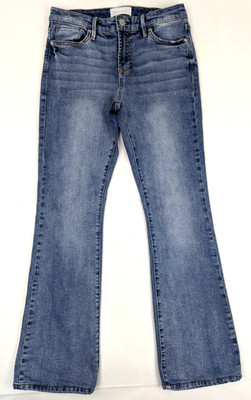 Dear John Jaxtyn Bootcut Blue Jeans Women 27 (Fits 29x30) High Rise Cotton Denim