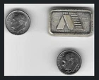 A Mark USVI Co 1 One Troy Ounce .999 Fine Silver Extruded Loaf Bar Round