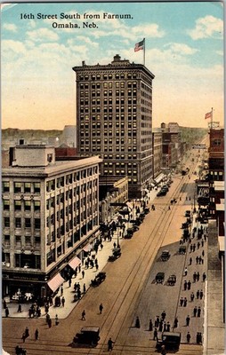 Omaha NE 16th Street South Postkarte (Unbenutzt) MC Laughlin Holtz