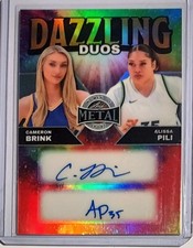 Cameron Brink Alissa Pili 2025 Leaf Women Of Sport Dazzling Duos DD-3 Auto 3 /3