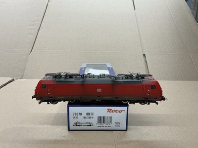 ROCO HO-SPUR ELEKTROLOK 4X STROMABNEHMER BR 186 336-4 DB ROT VERWITTERT!