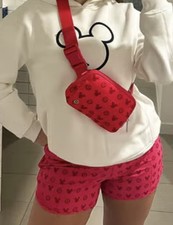     lululemon Disney Everywhere Belt Bag 1L Mickey and Logo Print - RED NWT    