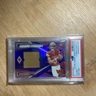 2024 Panini Phoenix Rookie Phenom Jersey Jayden Daniels #RPJ-JDS Blue /49 PSA 8