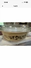 Vintage Pyrex #043 Golden Acorn Leaf Casserole Dish with Lid, 1.5 Qt EUC