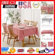 Rectangle Checkered Tablecloth Waterproof Spillproof Wrinkle Resistant Buffal...