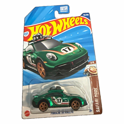 Hot Wheels Safari Mode Porsche 911 Rallye Green Diecast 1:64 #17 2/5 2024
