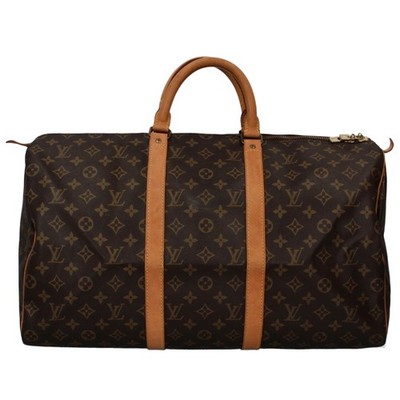 LOUIS VUITTON Kiepol 50 M41426 Monogram Boston bag Brown USED