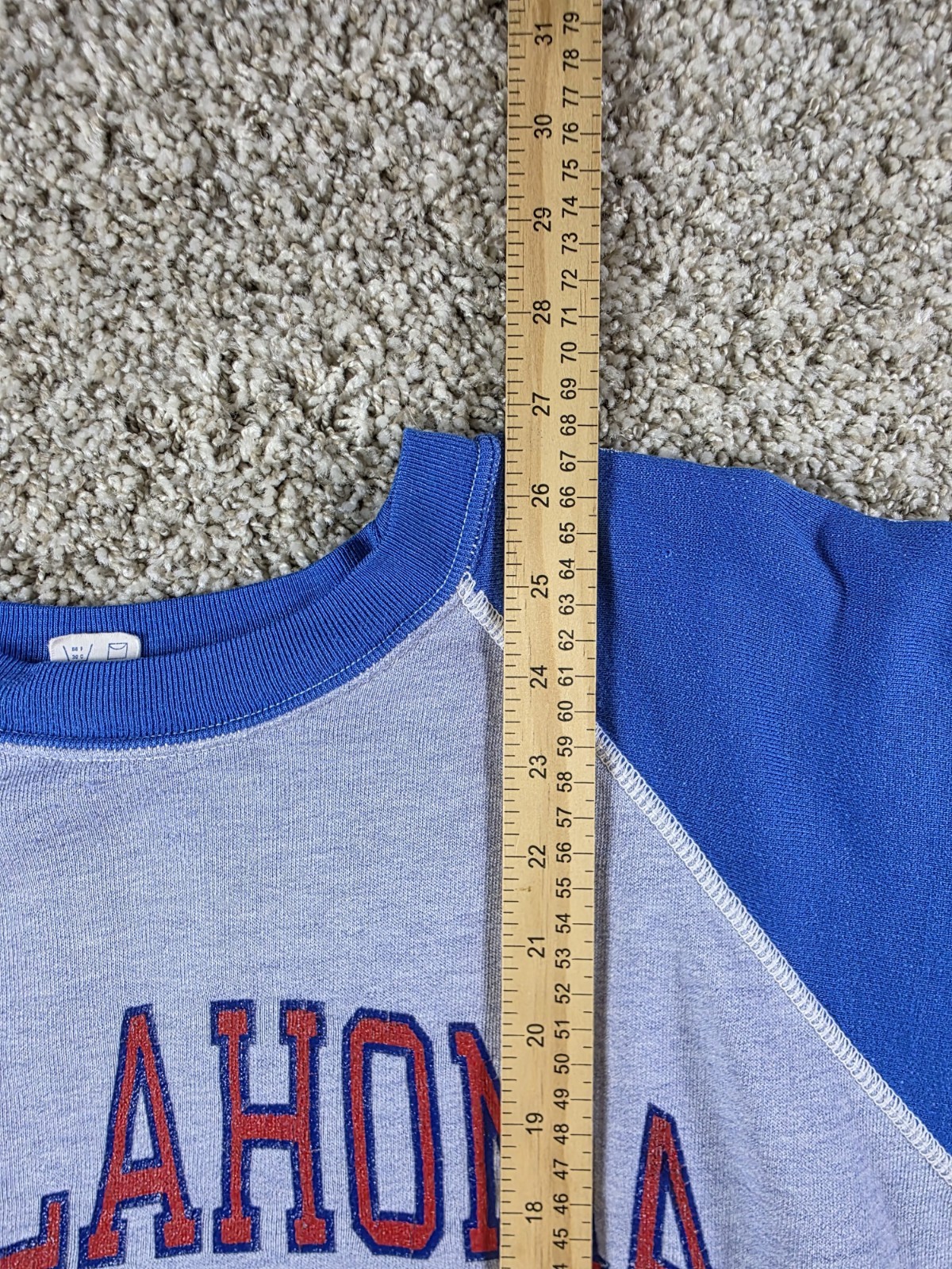 Vintage Oklahoma State Cowboys Champion Sweatshirt Size L Baseball Rare OSU 80s image 8