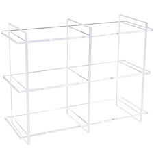 3-Tier Acrylic Tabletop Display Shelf, Modern Clear Display Stand, Sturdy Sto...