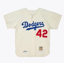 Authentic Mitchell & Ness 1955 wool Jackie Robinson MLB Dodgers Jersey Size 36