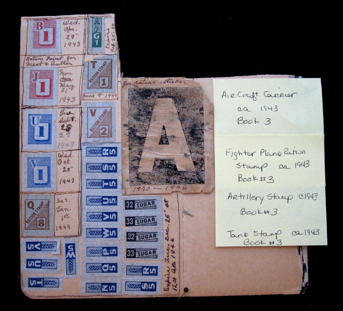 Post Wwii Ration Stickers Ww2 Us Ration Stamps