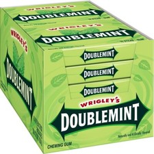 Wrigley's Doublemint Gum 15 Pieces Per Pack of 10 2 boxex