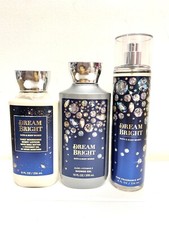 Bath Body Works DREAM BRIGHT Lotion, Mist, Shower Gel Set of 3
