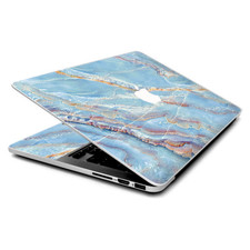 Skin Wrap for MacBook Pro 15 inch Retina blue marble slate granite brown