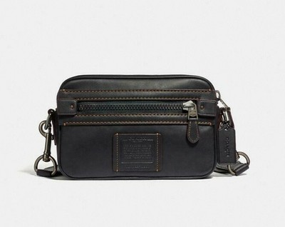 coach men's academy crossbody bolsa
