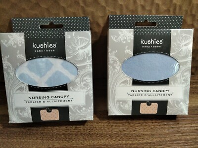 Kushies Nursing Canopy Cotton Lot Of 2 Boy