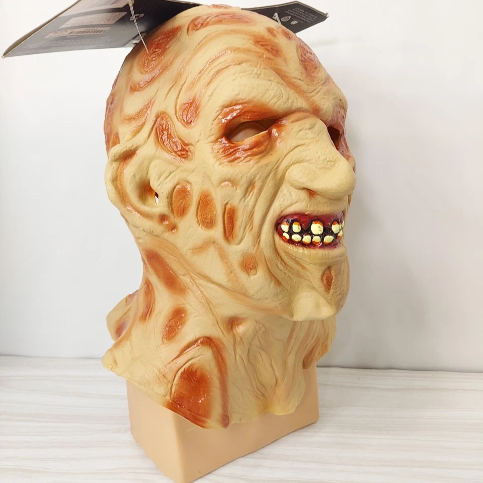 Freddy Krueger Latex Mask Nightmare on Elm Street Halloween Adult Costume New - Image 2 of 4