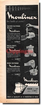 Advertising 1959 - Moulinex Coffee Mills - (Advertising paper)
