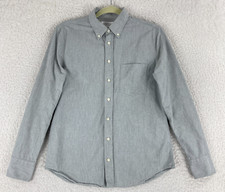 Everlane Button-Down Dress Shirt Mens Size XS Gray Long Sleeve 100% Cotton