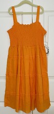NWT Chelsea  Violet girls size XL orange sleeveless tiered fit  flare dress
