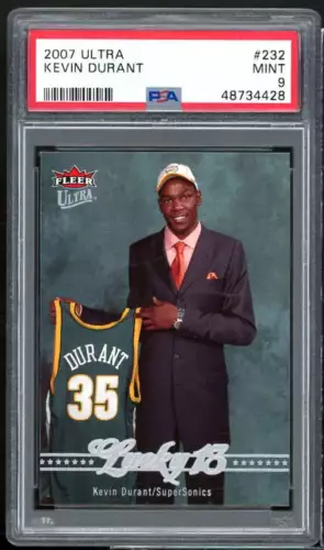 Kevin Durant Rookie Card 2007-08 Ultra #232 PSA 9