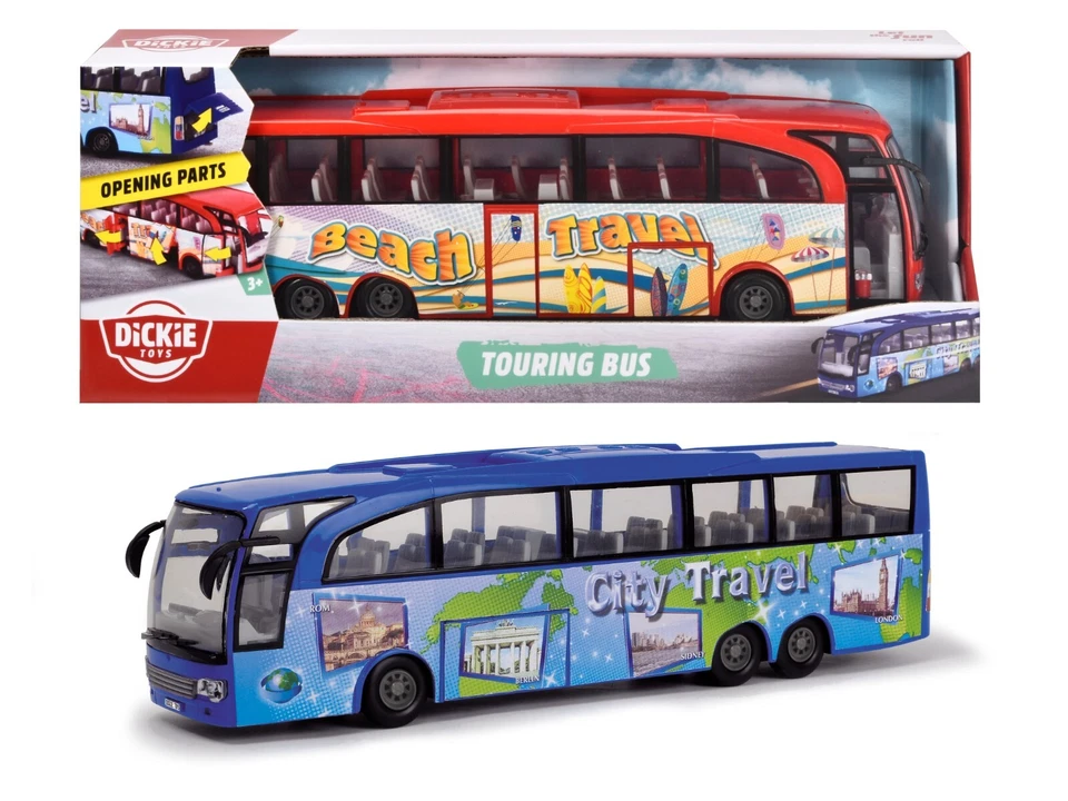 Dickie Toys Touring Bus ca. 30 cm lang Kinder Spielzeug Spielzeugauto