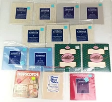 Cross Stitch Fabric 12x18 Lot 12 Packs Various Brands 14 Count MCG Flamingo Etc