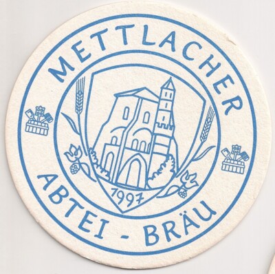 Mettlacher Abtei-Bräu - alter Bierdeckel ''1997''